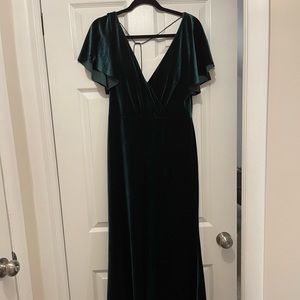 Jenny yoo “Ellis” bridesmaid dress in emerald